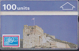 Nº 3a TARJETA DE GIBRALTAR DE MOORISH CASTLE DE 100 UNITS (101K)  (NUEVA-MINT) - Gibilterra