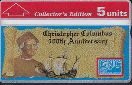 Nº 9a TARJETA DE GIBRALTAR DE CRISTOBAL COLON DE 5 UNITS (207A)  (NUEVA-MINT) - Gibraltar