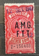 TRIESTE A - AMG FTT  -  ATTI AMMINISTRATIVI - LIRE 100 - Steuermarken