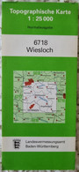 Germany TK25 Topo Map, 1996, 6718 Wiesloch - Cartes Topographiques