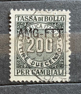 TRIESTE A - AMG FTT  -  MARCHE PER CAMBIALI  L. 200 - Revenue Stamps