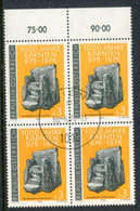 AUSTRIA 1976 Millenary Of Carinthia Block Of 4 Used.  Michel 1511 - Used Stamps