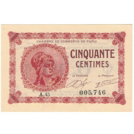 France, Paris, 50 Centimes, 1920, Chambre De Commerce, NEUF, Pirot:97-10 - Chambre De Commerce