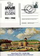 Berlin - Privatpostkarte 75 Jahre Messe Essen (MiNr: PP 109 C2/002) 1988 - Gestempelt - Cartes Postales Privées - Oblitérées