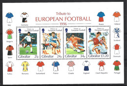 GIBRALTAR. BF 24 De 1996. Euro De Football. - Championnat D'Europe (UEFA)