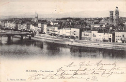 CPA France - Saône Et Loire - Macon - Vue Générale - Oblitérée Macon Et Avranches Septembre 1902 - Dos Non Divisé - Macon