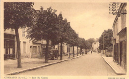 CPA France - Saône Et Loire - Cormatin - Rue Du Centre - Combier Impression Macon - 26 Mars 1942 - Voiture - Other & Unclassified