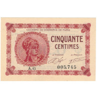 France, Paris, 50 Centimes, 1920, Chambre De Commerce, NEUF, Pirot:97-10 - Chambre De Commerce