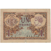 France, Paris, 1 Franc, 1920, TTB, Pirot:97-36 - Chambre De Commerce