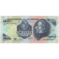 Billet, Uruguay, 50 Nuevos Pesos, KM:61b, SPL+ - Uruguay