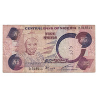 Billet, Nigéria, 5 Naira, Undated (1979-84), KM:24b, TB+ - Nigeria