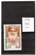 INDE 1988 YT N° 993 Neuf** MNH - Unused Stamps