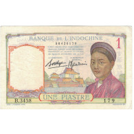 Billet, Indochine Française, 1 Piastre, KM:54a, SPL - Indocina