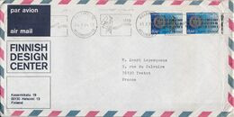 FINLANDE AFFRANCHISSEMENT COMPOSE SUR LETTRE AVION POUR LA FRANCE 1974 - Covers & Documents