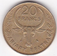 Madagascar 20 Francs 1989 , En Bronze Aluminium , KM# 12 - Madagaskar