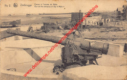 Gun At The Entrance Of The Môle - Canon à L'entrée Du Môle - 1914-1918 - Zeebrugge - Zeebrugge