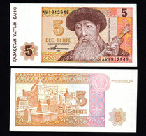 KAZAKHSTAN  P-9  5 TENGE  1993   UNC  NEUF  SIN CIRCULAR - Kazakhstán