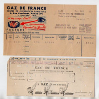 VP20.575 - 1950 - Facture & Document Commercial Du Centre De Distribution PARIS - GAZ Pour Mr Le Duc De CHAULNES - Elettricità & Gas