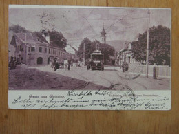 Wien 567 Bezirk 19 XIX Dobling Grinzing Tram 311 Tramway Endstation Station 1902 - Grinzing