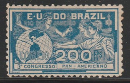 BRESIL - N°127 Nsg (1906) 3e Congrès Panaméricains - Neufs