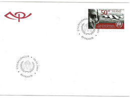Island Iceland  2001 50th Anniversary Of The United Nations High Commissioner For Refugees (UNHCR)   Mi 976 FDC - Storia Postale