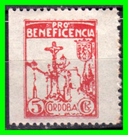 ESPAÑA. PRO BENEFICIENCIA CORDOBA SELLO 5 Ctms. GUERRA CIVIL - Steuermarken/Dienstmarken