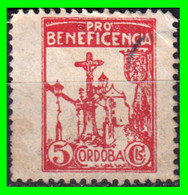 ESPAÑA. PRO BENEFICIENCIA CORDOBA SELLO 5 Ctms. GUERRA CIVIL - Steuermarken/Dienstmarken