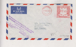 BURMA 1966 RANGOON Airmail Cover To Germany  Meter Stamp - Myanmar (Burma 1948-...)