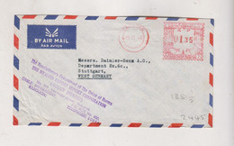 BURMA 1966 RANGOON Airmail Cover To Germany  Meter Stamp - Myanmar (Burma 1948-...)