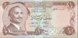 BILLETE DE JORDANIA DE 1/2 DINAR DEL AÑO 1975 SIN CIRCULAR (UNC) (BANKNOTE) - Jordanië