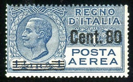 REGNO 1927 POSTA AEREA SOP.TI 80 C. SU 1 L.  ** MNH - Luchtpost