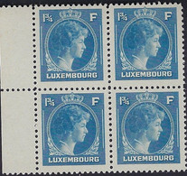 Luxembourg - Luxemburg - Timbres  1930   Bloc à 4  Charlotte   13/4 F.   MNH** - Blocs & Hojas
