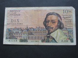 10 Dix Nouveaux Francs RICHELIEU 5-1-1961   **** EN ACHAT IMMEDIAT **** - 10 NF 1959-1963 ''Richelieu''
