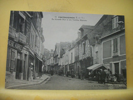 35 8182 CPA 1938 - 35 CHATEAUGIRON - LA GRANDE RUE ET SES VIEILLES MAISONS - ANIMATION. COMMERCES - Châteaugiron
