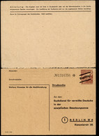 SBZ Suchdienst-Postkarte SDP1A UNGÜLTIG 1947 - Ganzsachen