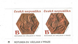 Year 2022 - St. Vaclav, 2 Stamps, Text In Edge,MNH - Ungebraucht