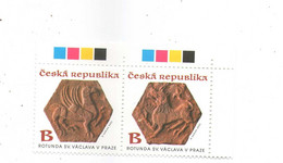 Year 2022 - St. Vaclav, 2 Stamps,color Test In Edge,MNH - Neufs