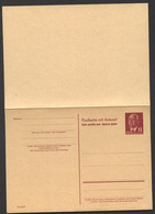 Postkarte Mit Antwort P55 Postfrisch Feinst 1953 Kat.40,00 € - Postkaarten - Ongebruikt