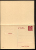 Postkarte Mit Antwort P61I Postfrisch Feinst 1955 Kat.50,00 € - Cartes Postales - Neuves