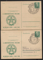 Postkarten P71 C12 ARBEITERFESTSPIELE Sost. Rudolstadt+Gera 1964 - Cartoline Private - Usati