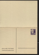 DDR PP2 B2/001c Privat-Antwortpostkarte PETERS 1952 NGK 20,00 € - Postales - Nuevos