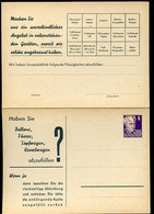 PP2 B2/002 Privat-Antwortpostkarte PETERS FABRIKATIONSPROGRAMM 1952 - Postkarten - Ungebraucht