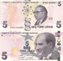 TURKEY, 5 Turkish Lira, 2021, Serie E, PNew (Not Listed In Catalog), UNC - Turquie