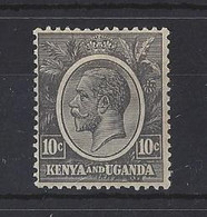 K.U.T.." KENYA & UGANDA."...KING GEORGE V..(1910-36.).." 1922."...10c....SG80.......(CAT.VAL.£4..)........MH - Kenya & Uganda