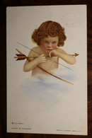 AK CPA 1912 Cupid Litho Jugendstil Engel Ange Liebe Cupidon In Thought - Angels