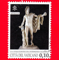 VATICANO - Usato - 2018 - Anno Europeo Del Patrimonio Culturale - Apollo Del Belvedere - 0.10 - Gebraucht