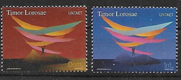 TIMOR Oriental - ONU - Administration Transitoire Nations Unies - N° 1** & 2** - Année 2000 - Composition Symbolique - - Timor Orientale