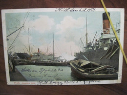 AK 1904 CPA DR Hull Alexandra Dock Schiffe Boat UK GB - Autres & Non Classés