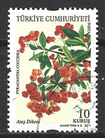 TURQUIE. N°3583 Oblitéré De 2011. Buisson Ardent. - Plantas Tóxicas