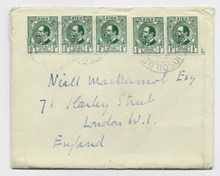 EIRE 1/2DX5 LETTRE COVER IOSOILDE 19?? TO ENGLAND - Cartas & Documentos